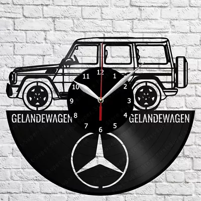 Mercedes-Benz G-Class Gelandewagen Vinyl Record Wall Clock Home FanArtDecor 7157 • $14.99