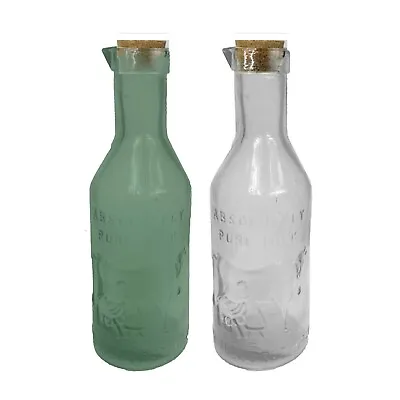 ABSOLUTELY PURE Milk 1x  VINTAGE BOTTLE GREEN OR CLEAR MINT CONDITION ITALY • $19.99