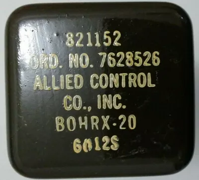 821152 B0HRX-20 NOS Relay Waterbury Allied Relay Octal BOHRX-20 • $6