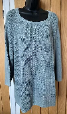 Fransa Ladies Lightweight 3/4 Sleeve  Cotton /Linen Jumper Size XL New With Tags • £15