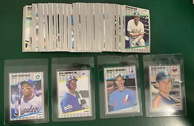 1989 Fleer SET BREAK Singles - Stars Commons Rookies HOFers #1-220 • $0.99