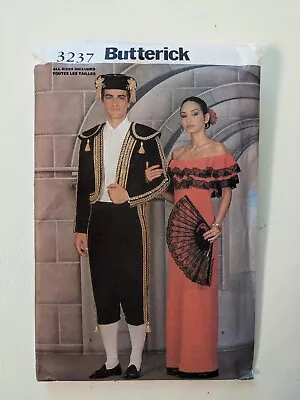 Butterick 3237 - Matador Spanish Flamenco Dancer Costume Pattern UC FF Size All • $24.99