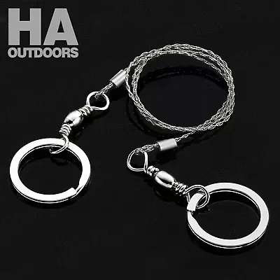 2X Outdoor Hiking Camping Stainless Steel Wire Saw Exigent Travel Survival Gear • $5.99