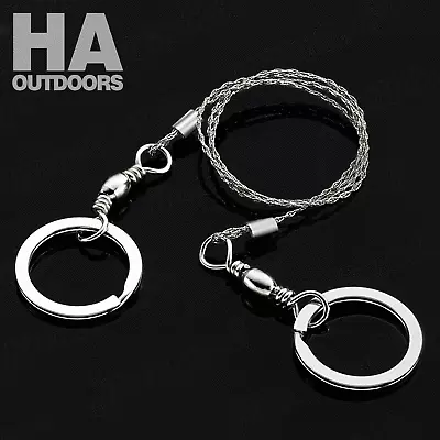 5X Steel Wire Saw Emergency Outdoor Portable Tool Survival Hiking Camping Gear • $8.23