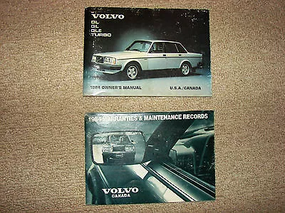 VINTAGE 1984 Volvo 240 Owners Manual  And Warranty Manual • $43.58