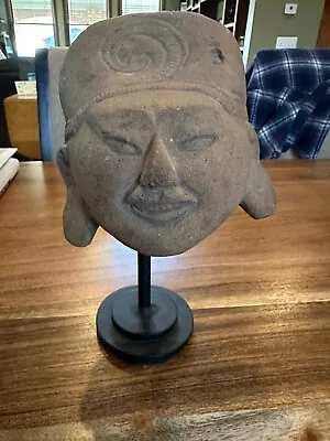 Prehistoric Pre-Columbian Vera Cruz Pottery Head • £78.37