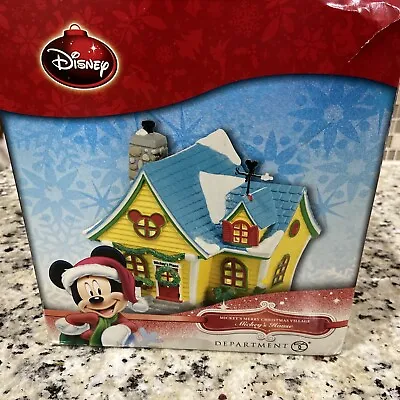 Department 56 Disney Christmas Village Mickey House • $90