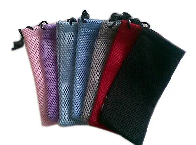 5X Pouches For Sunglasses MP3 Soft Cloth Dust Pouch Optical Glasses Carry Ba^j4 • £3.46