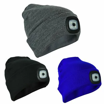 £6.99 • Buy Knit Beanie Hat 4 LED Head Lamp Light Cap Outdoor Hunting Camping Fishing