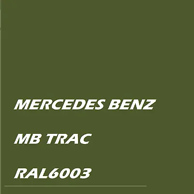 Mercedes Benz MB Trac Olive Green Machinery Enamel Gloss Paint Brush Or Spray • £25.39