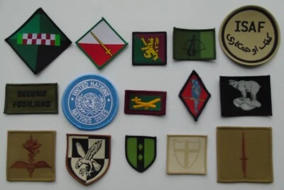 £12.99 • Buy Lot Of 15 British Army Tactical Recognition Flashes/Formation Badges - TRF