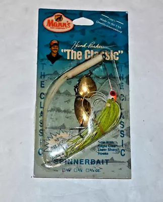 Vintage Mann's Hank Parker  The Classic  Spinnerbait New On Original Card 1/4 Oz • $19.99