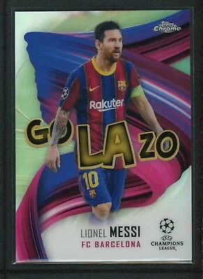 2021 Lionel Messi Topps Chrome Uefa Champions League Golazo • $24.99