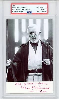 Alec Guinness ~ Signed Obi-wan Kenobi Autographed Star Wars ~ PSA DNA Encased • $595