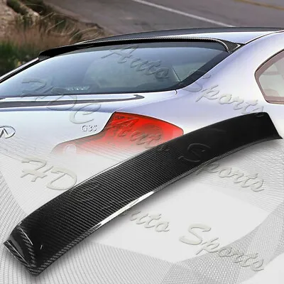 For 2003-2007 Infiniti G35 2DR Carbon Fiber Rear Window Roof Visor Spoiler Wing • $142.99