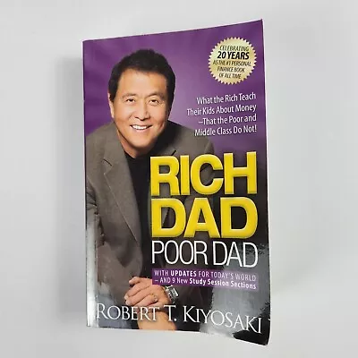 Rich Dad Poor Dad - Robert Kiyosaki - 20th Anniversary Edition 2017 - Paperback • $17