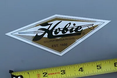 Hobie Surfboards Black Gold Longboard Logo Original V54A Vintage Surfing STICKER • $17