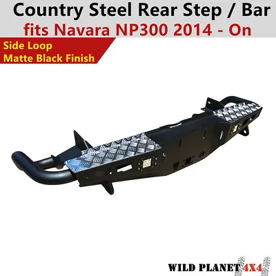 Rear Bar Step For Nissan Navara NP300 2014 - On Protection Bumper D23 Heavy Duty • $499.95