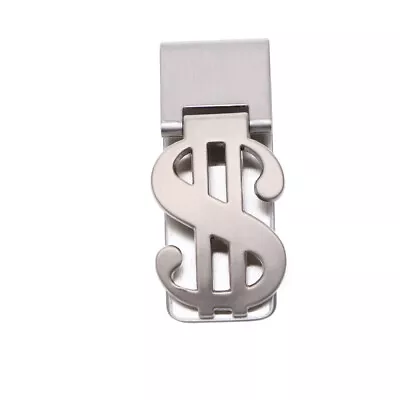 Mens Money Clip Metal Slim Wallet Stainless Steel Dollar Metal • $9.39