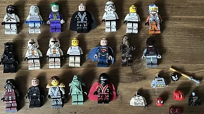 Mixed Bundle Job Lot Of Lego Minifigures & Accessories  Star Wars DC Marvel Etc • £38.99