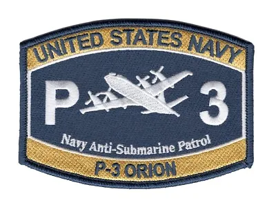 Aviation Rating P-3 Orion Navy Anti-Submarine Patrol Patch Rating • $18.46