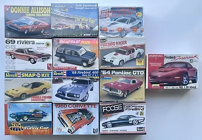 Plastic Car Building Kits 1/24 - $40 EACH - You Choose - LOTS TO CHOOSE FROM • $40