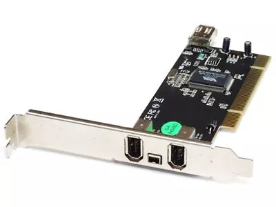 Hama 2 External +1 Internal +1 Mini Port IEEE1394 PCI PC Card/Karte PCI-IOFWVIA • £9.88