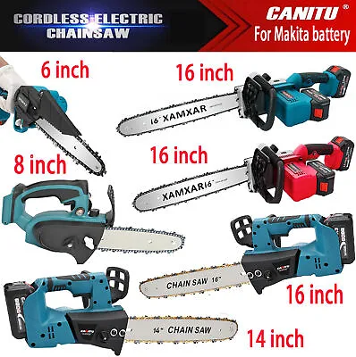 6'' 8'' 12'' 16'' Electric Cordless Chainsaw Powerful Wood Cutter Saw For Makita • £26.95