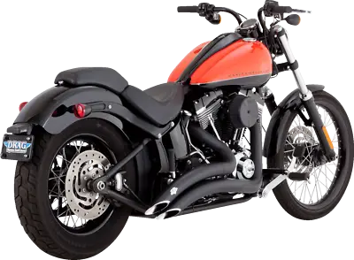 Vance & Hines Big Radius 2-2 Black PCX Exhaust System 1986-2009 Harley Softail • $799.99