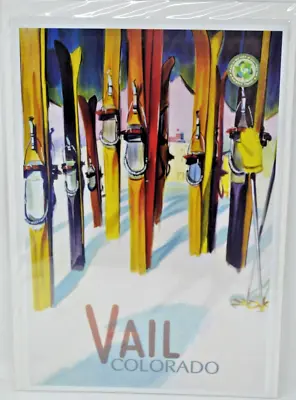 $34.99 • Buy Vail Colorado Ski Run Travel Poster By Lantern Press 12x18 New