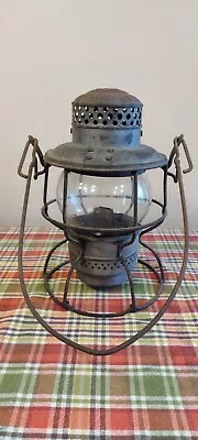 Vintage B&O RR Adlake Lantern Clear Glass Globe • $75