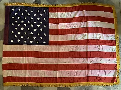 Vintage Ceremonial 48 X70  United States American Flag • $49.99