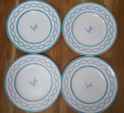 Minton Side Plates Aqua Navy White Bone China X 4   Antoinette  • £15