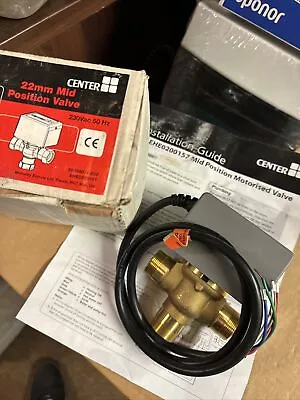 Center EHE0200157 22mm 3 Port Motorised Valve 340080 230V Similar To V4073 • £45