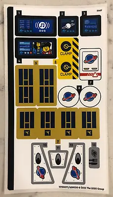 LEGO STICKER SHEET For 60349 Lunar Space Station New & Genuine! • $9.99