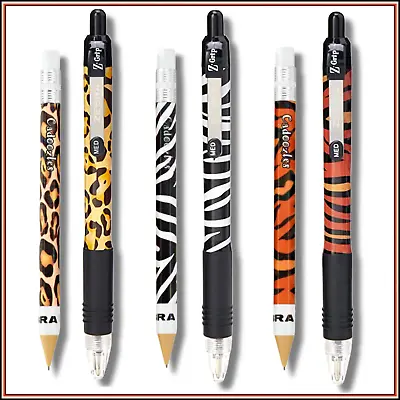 Zebra Z-Grip 6 Pc Set Funky Animal   3 X Ballpoint Pens & 3 X Mechanical Pencils • £4.50