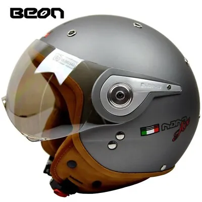 New Vintage Beon Motorbike Motorcycle Helmet Vespa Casco Capacete Open Face Capa • $149.99