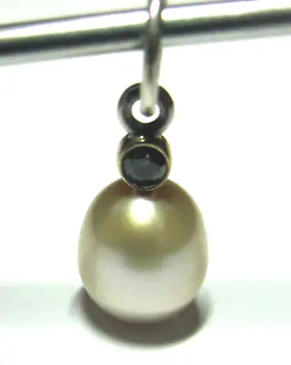 AUTHENTIC Pandora Pearl Pendant Charm Retired & Rare #390322BCZ Brown Zirconia • £239.98