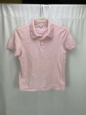 Calvin Klein Women's Slim Fit Pink Polo Shirt Top M • $12