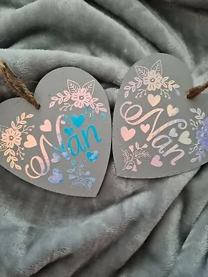 Nan Wooden Heart Plaque • £3.50