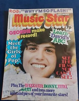 Rare MUSIC STAR Magazine 13 OCTOBER 1973 Essex Macca Glitter Rod Geordie Wizzard • £15