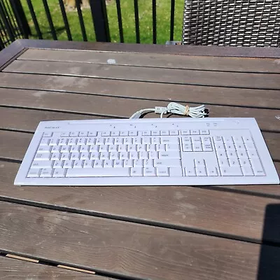 Macally IKey5 White Wired Full Size Keyboard For Apple Mac With USB Hub • $24.99
