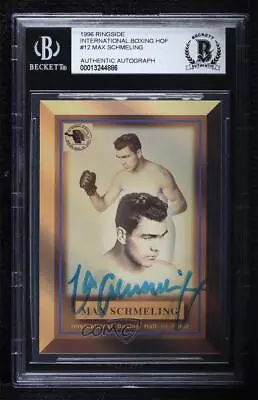 1996 Ringside Max Schmeling #12.2 BAS BGS Authentic Auto • $219.76