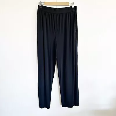 Tommy John Lounge Pants Black Pull On Elastic Waist Pajama Bottoms Mens Sz L • $24