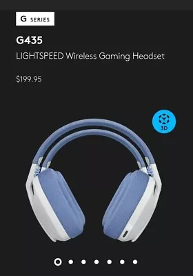 $100 • Buy Logitech G435 Lightspeed Wireless Gaming Headset - Off-White And Lilac...