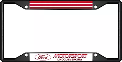 Ford Motorsport Lincoln Mercury Black License Plate Frame • $24.83