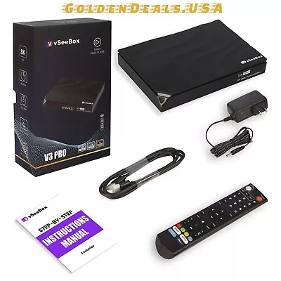 IN-STOCK VSeeBox V3 Pro Latest Version 8K Android 11 W/ 4GB RAM & 64GB Storage • $349