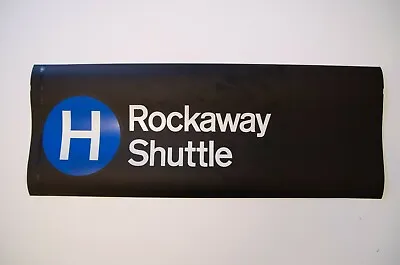 New York City Subway H Rockaway Shuttle Roll Sign R32 MTA NYC TA • $59.99