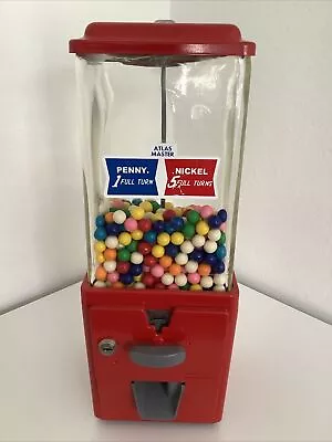 Vintage Atlas Master Bubble Gum Machine Mid-Century Penny Or Nickel Vending • $199.90