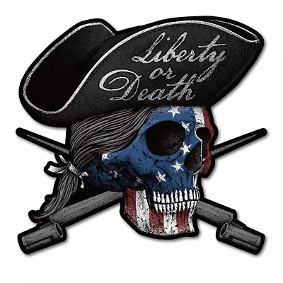 Liberty Or Death Printed Patch Premium Vinyl Die Cut UV Coating Military Decals • $7.99